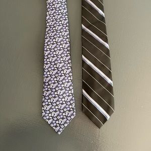 Valentino Silk Tie Bundle Floral and Stripe